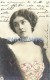 5642 ARTIST LINA CAVALIERI ITALY 1874 - 1944 SINGER OPERA SOPRANO GLITTER BY REUTLINGER PHOTO POSTAL POSTCARD - Artisti