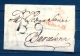 D.P. 7, 1814, BURGOS, CARTA CIRCULADA A BARCELONA, MARCA PREF. Nº 10, RARA, FECHADOR DCE LLEGADA AL DORSO - ...-1850 Vorphilatelie