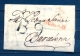 D.P. 7, 1814, BURGOS, CARTA CIRCULADA A BARCELONA, MARCA PREF. Nº 10, RARA, FECHADOR DCE LLEGADA AL DORSO - ...-1850 Prefilatelia