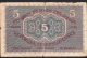 CZECHOSLOVAKIA  P7a  5  KORUN  1919   FINE - Tchécoslovaquie
