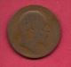 UK, 1908, Very Fine Used Coin, 1/2 Penny, Edward VII, Bronze,  , KM793.2,  C2211 - C. 1/2 Penny