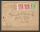 GUERNSEY 1944 COVER - GERMAN OCCUPATION WITH SPEC. 3 PAGES LETTER - Guernesey
