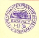 Nederlands Indië - 1936 - 1e Nachtexprestrein Batavia-Soerabaja Op NL Briefkaart - Nederlands-Indië