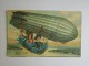 Cp/pk Enfants Zeppelin Bonne Année Eeckeren 1910 Gold Fleurs - Nouvel An