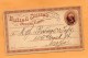 United States 1894 Card Mailed - ...-1900