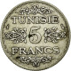 Monnaie, Tunisie, Ahmad Pasha Bey, 5 Francs, 1936, Paris, SUP, Argent, KM:261 - Tunesien