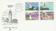 Lighthouses  Fdc. Faroe Islands.   H-283 - Lighthouses