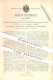 Original Patent - Vicente De Zafra Mesia In Madrid , Spanien , 1888 , Vorrichtung Für Dampfmaschinen !!! - Documentos Históricos