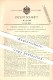 Original Patent - Theodor Gurckhaus In Frankenberg , 1900 , Ausgebevorrichtung Für Kartoffellegemaschinen !!! - Frankenberg