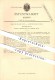 Original Patent - Max Kohlmann In Sondershausen , 1883 , Hosenhalter , Hosenträger , Bekleidung , Mode !!! - Sondershausen