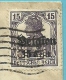 BZ 16 Op Brief Met Stempel BRUSSEL, Firmaperforatie (perfin) " P.B. " Van Compagnie De Bruxelles - 1909-34