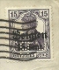 BZ 16 Op Brief Met Stempel BRUSSEL, Firmaperforatie (perfin) " P.B. " Van Compagnie De Bruxelles - 1909-34