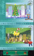 HONG KONG-GRANDE BRETAGNE 1996   Noël Entiers Postaux  "Merry Christmas" :  2 Lots De 6 Cartes Chacun - Postwaardestukken