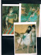 Postales Del Tema Pintura. Degas. 4 Desnudos Y 3 Bailarinas - Otros & Sin Clasificación