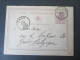 Belgien 1877 Ganzsache P 6 Antwortkarte. Audenarde - Gand. Schönes Stück!! A. Rombaut Notaire Schoorisse - Briefkaarten 1871-1909