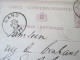 Belgien 1877 Ganzsache P 6 Antwortkarte. Audenarde - Gand. Schönes Stück!! A. Rombaut Notaire Schoorisse - Tarjetas 1871-1909