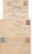 EB26 - NETHERLANDS INDIES 3 Maritime Covers/Card 1888/1895 - NED INDIE VIA MARSEILLE - Nederlands-Indië