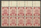 LETTLAND Latvia 1918 Sun Sonne Michel 2 In 10-Block MNH Printed On INVERTED MILITARY MAP ! - Latvia