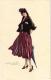 4 Postcards Fascinating Woman  Fashion Mode  ART  Couples Signed Bompard Donkey Umbrella Very Good Condition - Bompard, S.