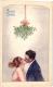 3  Postcards Fascinating Woman  Fashion Mode ART  Couples  Signed Bompard  Glamour  Mistletoe Christmas NOEL VG - Bompard, S.