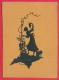 166657 / SILHOUETTE - CZECH Illustrator - WOMAN Faithful Grapes From The Vineyard  L09 R/0283 Czechoslovakia - Silhouettes