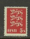 ESTLAND Estonia 1928 Michel 77 MNH Thin Paper Type !! - Estonia