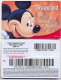 Disneyland Resort,  Anaheim, CA., U.S.A.  Admission Ticket Card On Its Backer # Dt-183a - Disney-Pässe