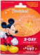 Disneyland Resort,  Anaheim, CA., U.S.A.  Admission Ticket Card On Its Backer # Dt-186a - Disney-Pässe