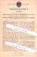 Original Patent - Theod. Lützeler In Mülheim A. Rhein , 1893 , Rieselständer Mit Glaslagern  !!! - Historical Documents