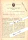 Original Patent - W. Schlüter In Neuenhagen B. Oderberg-Bralitz , 1883 , Ziegel-Abschneideapparat , Bad Freienwalde !!! - Neuenhagen B. Berlin