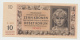 Bohemia &amp; Moravia 10 Korun 1942 VF++ CRISP Banknote WWII Pick 8 - 2. WK