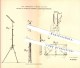 Original Patent - Carl Zimmermann In Mehlis , 1884 , Einrichtung Zur Feststellung Des Fußgestells An Notenpulten , Zella - Zella-Mehlis