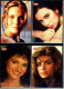 4 X Kino-Autogrammkarte  -  Repro, Signatur Aufgedruckt  -  Mathilda May  -  Kirstie Alley  -  Bo Derek - Autogramme