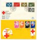 PAYS-BAS - 6 Enveloppes FDC CROIX ROUGE Entre 1967 Et 1992 - Red Cross