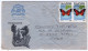 UGANDA - AIR LETTER TO ITALY 1990 / RHINOS / THEMATIC STAMPS-BUTTERFLY - Uganda (1962-...)