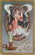 236601-Halloween, The Rose Company No RSE01-7, Candle With Smoke, Well Dressed Couple In Mirror - Halloween