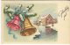 Unknown Danish Postcard, Glædelig Jul, Christmas Bells Ans Stream, Artist Signed HCO, 1959 - Autres & Non Classés