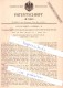 Original Patent - Julius Sandt In Loebau I. S. , 1892 , Grünmalzwendeapparat Mit Antrieb , Löbau , Agrar !!! - Loebau