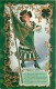 236701-Saint Patrick´s Day, Nash St Patrick Series No 4-1-Gold, Shamrock Girls, Woman With Harp Flag - Saint-Patrick's Day
