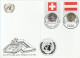 United Nations Exhibition Cards 2007 Sberatel Mi 504-505 World Heritage - Numiphil Mi 482 Flag & 1 Euro Coin - Storia Postale