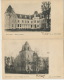 Ham Sur Heure 2 Cartes Chateau Imp. A. Frere Rodelet Timbrée Charleroi 1904 Vers Lahage Tintigny - Ham-sur-Heure-Nalinnes