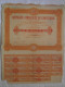 Action 100F 1928 Compagnie Congolaise Du Caoutchouc Societe Anonyme  Titre Coupons - Afrique