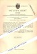 Original Patent - G.A. Langensiepen In Düsseldorf , 1881 , Tintenbehälter , Tintenfass , Hirsch !!! - Encriers