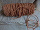 Delcampe - Reste De Rouleau De Corde En Fibre De Coco Couleur Rose Orangé - Other & Unclassified