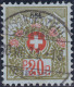 Heimat TG BISCHOFSZELL 1921-08-18 Voll-Stempel Auf Portofreiheit Kl#564 (20Rp.) TG Frauen Erholungsheim - Vrijstelling Van Portkosten