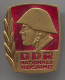 East Germany DDR - NATIONALE VOLKSARMEE, Enamel, Vintage Pin, Big Badge 40x30mm - Militaria