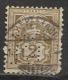 HELVETIA , SUISSE , 2 C , Perforé Perfin : " P.R C° " , 1882 - 1899 , N° Y&T 63 - Perfins