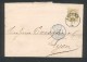 Timbre à Date Type A1 Paris Etranger Sur Lettre D'Anvers (Belgique) 28 Octobre 1884 - Cachet De Route Au Dos - 1877-1920: Période Semi Moderne