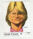 AUTOCOLLANT . STICKER . 1974 .  CLAUDE FRANCOIS  .  CARICATURE . CLARK . - Autocollants