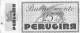 03303 "PERUGINA - BUONO D'ACQUISTO CON SCONTI A SOCI TOURING CLUB ITALIA 1946 / 1947". COUPON ORIGINALE. - Publicités